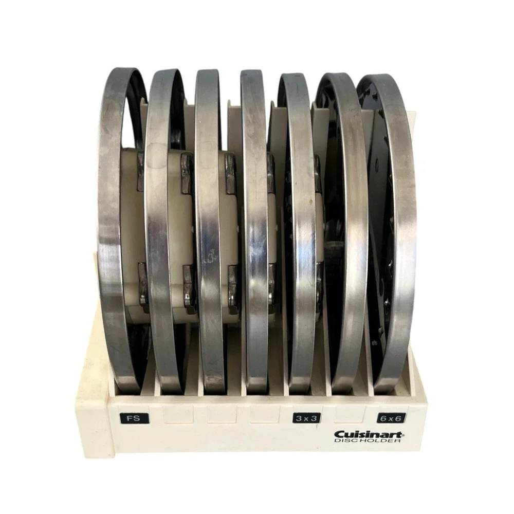 Cuisinart DLC-7 Food Processor Disc Holder Set with 7 Blades DLC-032 to DLC-041